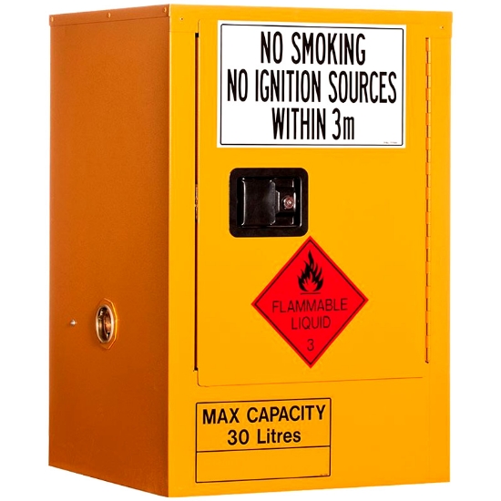 Picture of 30L Flammable Goods Cabinet - 1 Door 1 Shelf