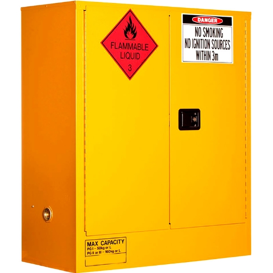 Picture of 160L Flammable Goods Cabinet - 2 Door 2 Shelf